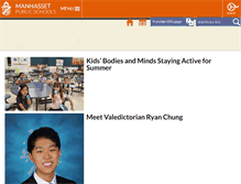 Tablet Screenshot of manhassetschools.org